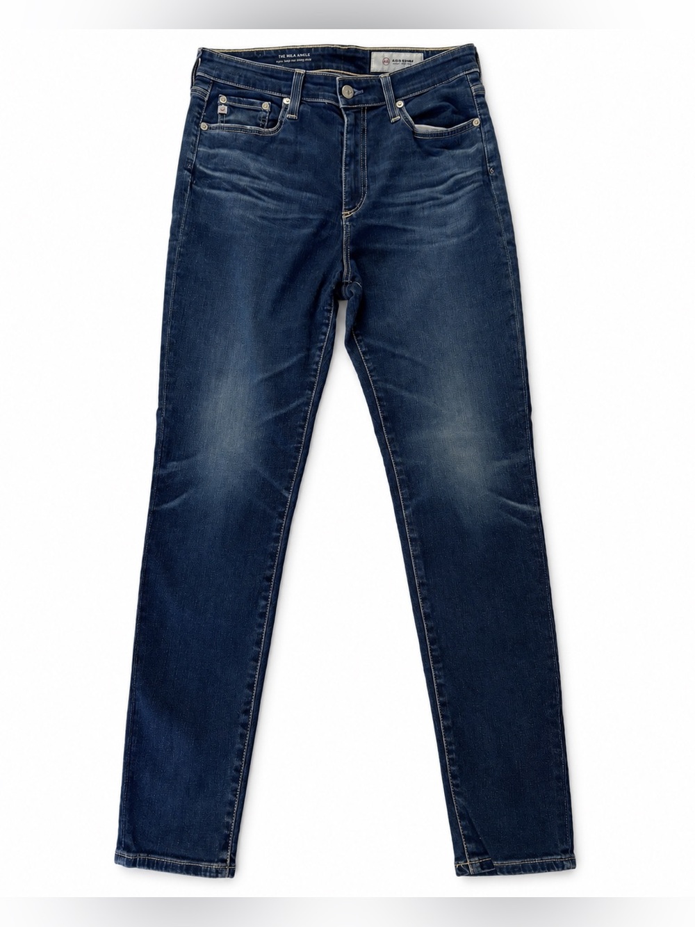 AG Adriano Goldschmied The Mila Ankle Jeans 29R Super High Rise Skinny Dark Wash